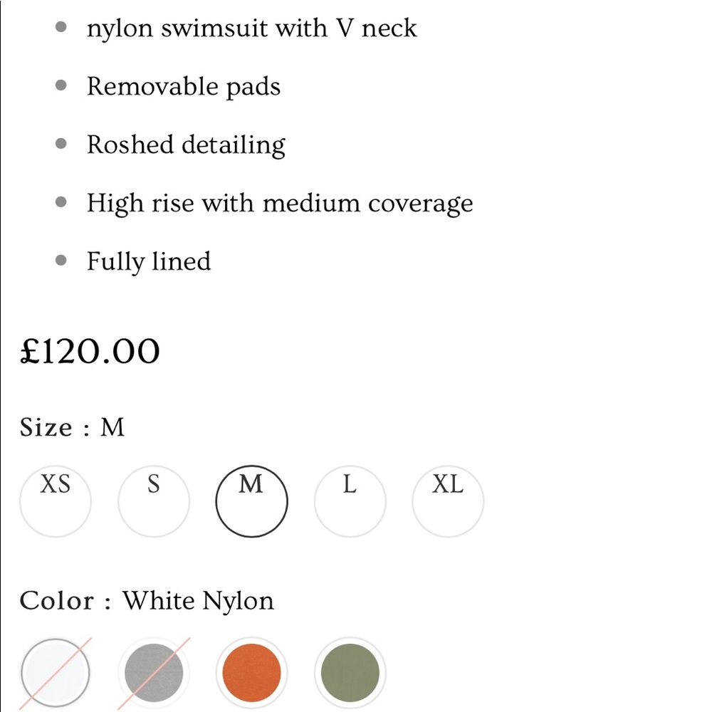 Beautiful “Capri” white swimsuit - handmade in London. NEVER WORN. NEW WITH TAGS - Picture 8 of 8